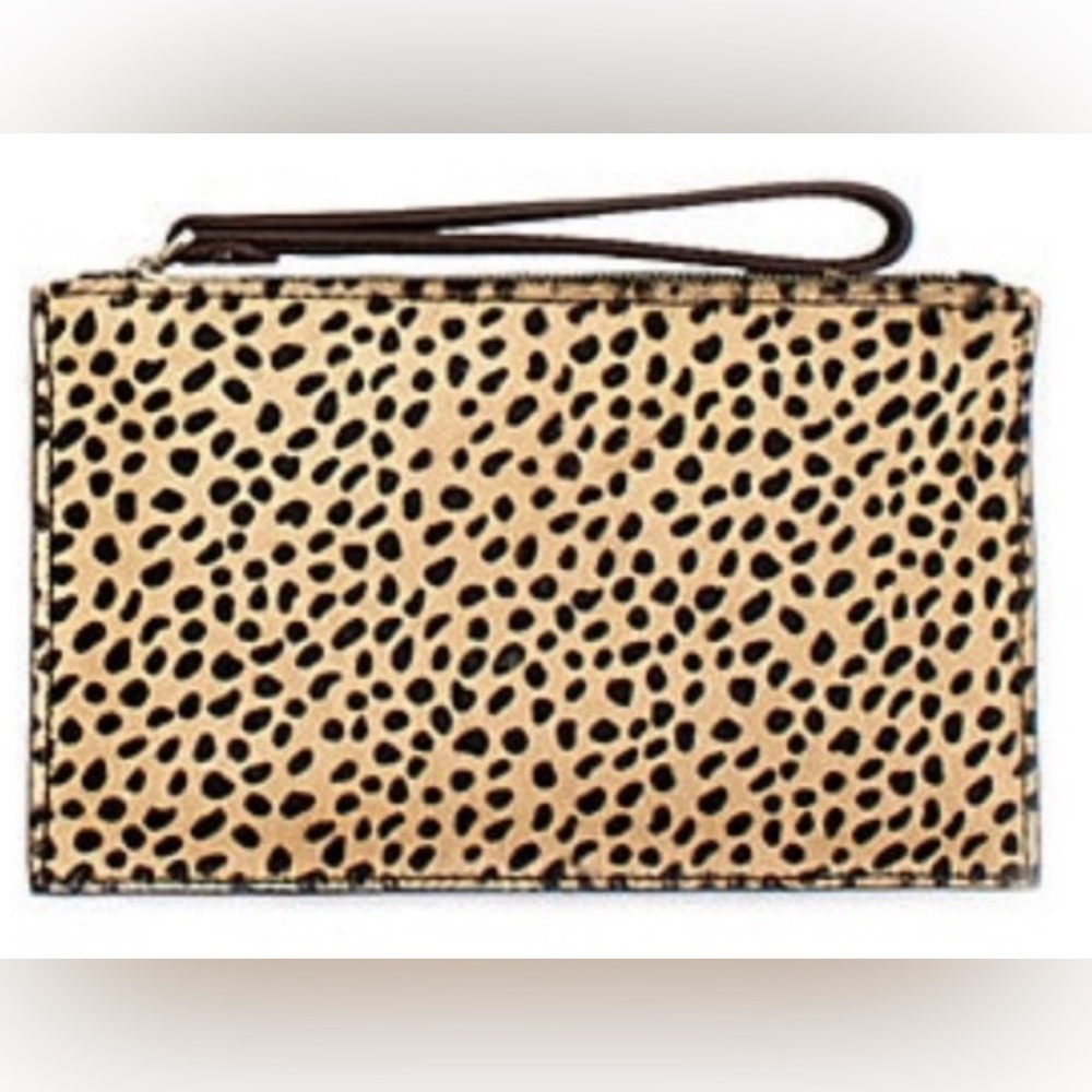 NWOT Aimee kestenberg wristlet leather/ calf hair